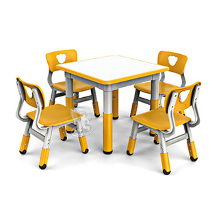 Kids Daycare Furniture ชุดโต๊ะและเก้าอี้ในร่มสำหรับโรงเรียนอนุบาล