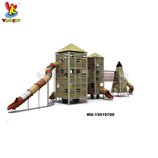 Outdoor Adventure Towing Tower อุปกรณ์สนามเด็กเล่นสำหรับเด็กพร้อมสไลด์